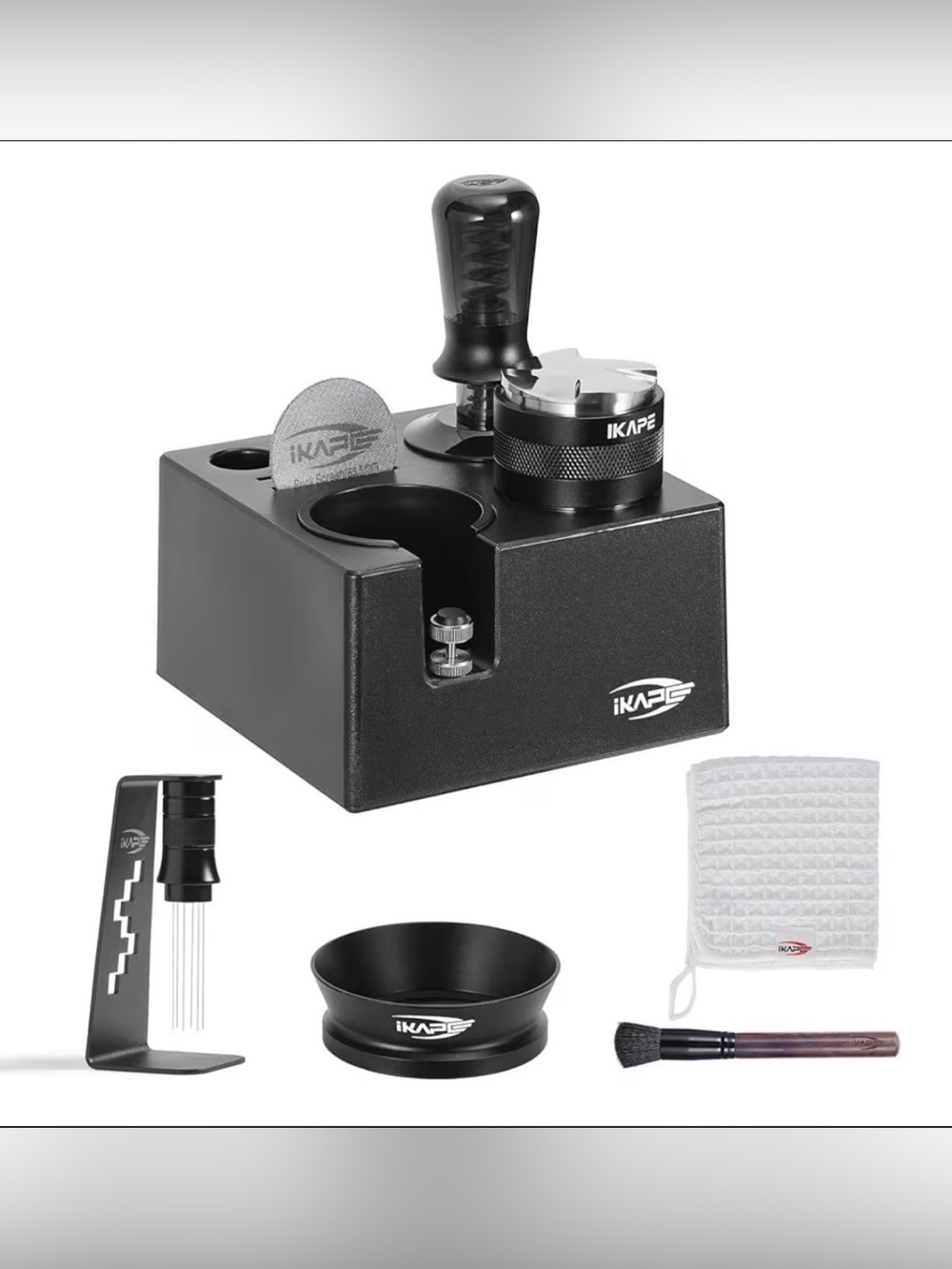 IKAPE 53MM Black Espresso Tool Set 8 IN 1